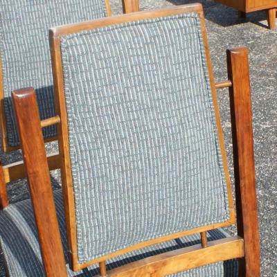 Gio Ponti Set of Four Mid Century Modern Italian Dining Chairs 55