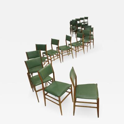 Gio Ponti Set of Twenty Chairs Mod Leggera Designed by Gio Ponti