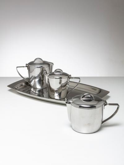 Gio Ponti Steel Set by Gio Ponti for Calderoni