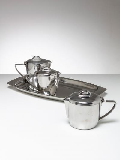 Gio Ponti Steel Set by Gio Ponti for Calderoni