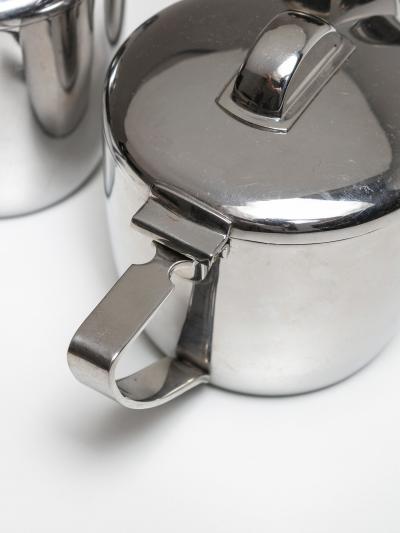 Gio Ponti Steel Set by Gio Ponti for Calderoni