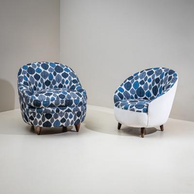 Gio Ponti Two Armchairs by Gio Ponti Italy