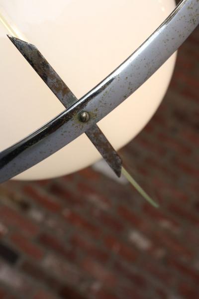 Gio Ponti Vintage Italian Blue Glass Saturn Pendant After Gio Ponti and Pietro Chiesa