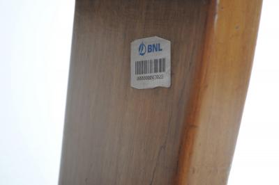 Gio Ponti Vintage Italian Walnut Beech and Brass Writing Table Desk by Gio Ponti for BNL