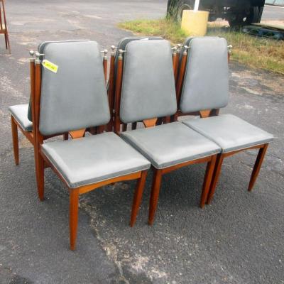 Gio Ponti Vintage Six 6 Italian Dining Chairs