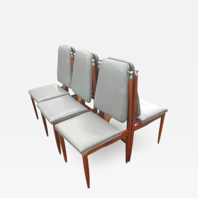 Gio Ponti Vintage Six 6 Italian Dining Chairs