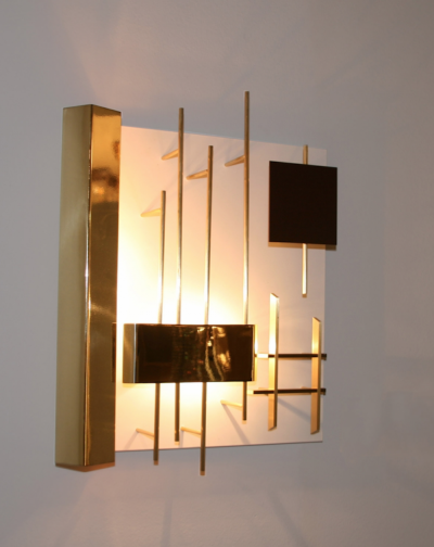 Gio Ponti Wall Sconce by Gio Ponti for Lumi model 575