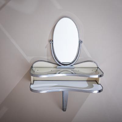 Gio Ponti Wall mounted Vanity Console with Mirror by Gio Ponti Italy 1930s