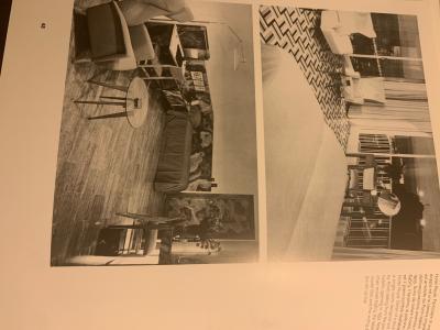 Gio Ponti pair of large Gio Ponti cherrywood boiserie panels from Hotel Royal Naples 1955