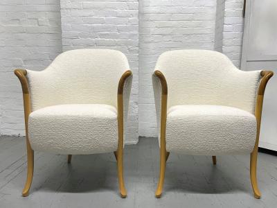 Giorgetti S p A Umberto Asnago for Giorgetti Progetti Armchairs Pair