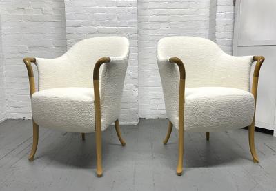 Giorgetti S p A Umberto Asnago for Giorgetti Progetti Armchairs Pair