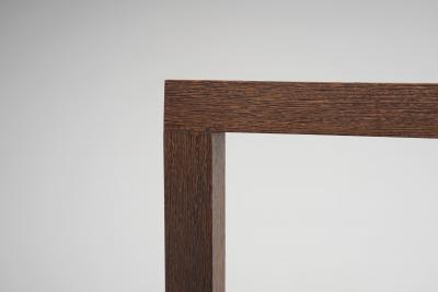 Giorgio Armani Chestnut Constructivist Side Chairs Italy 1990s