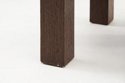 Giorgio Armani Chestnut Constructivist Side Chairs Italy 1990s