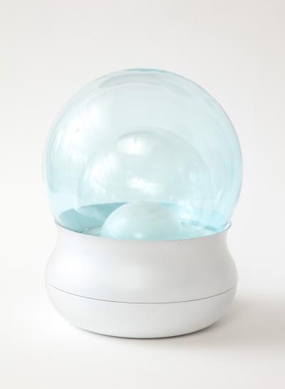 Giorgio Longoni Glass and Metal Fiesta Table Lamp by G Longoni for Stilnovo Italy