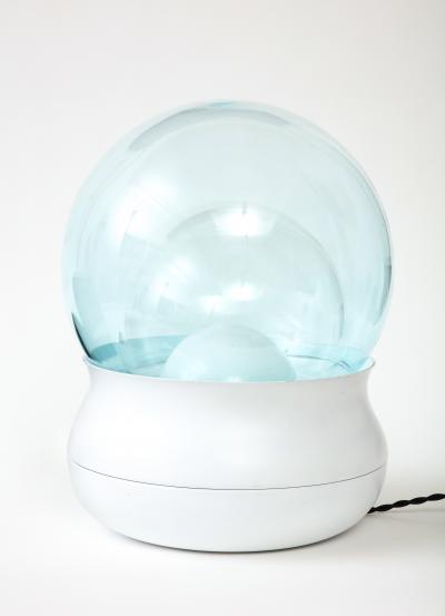 Giorgio Longoni Glass and Metal Fiesta Table Lamp by G Longoni for Stilnovo Italy