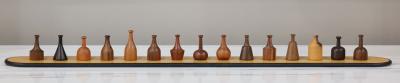Giorgio Pizzitutti Giorgio Pizzitutti Exotic Wood Miniature Vases Sculpture Italy 1980s