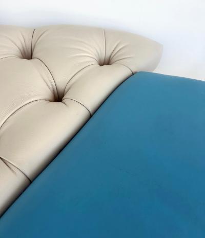 Giorgio Saporiti Giorgio Saporiti Design Il Loft Tufted Leather Bench Multi color Chrome Legs