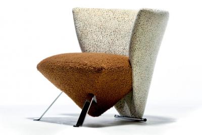 Giorgio Saporiti Giorgio Saporiti Post Modern Jada Slipper Chairs in Espresso Boucl Velvet