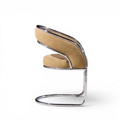 Giotto Stoppino Giotto Stoppino Style Mid Century Chrome Dining Chairs Set of 8