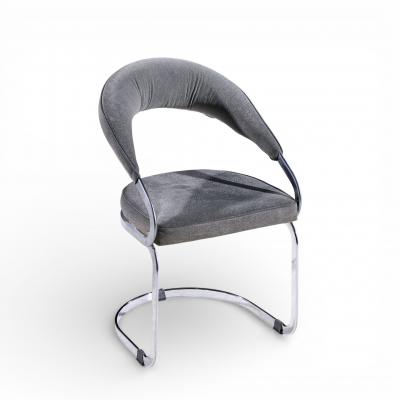 Giotto Stoppino Giotto Stoppino for Kartell Italian Chrome Cantilever Dining Chairs Set of 6