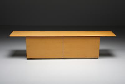 Giotto Stoppino Natural Wood Credenza by Giotto Stoppino 1977