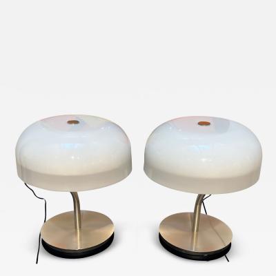 Giotto Stoppino Vintage Table Lamps by Giotto Stoppino for Valenti Luce Italy circa 1975