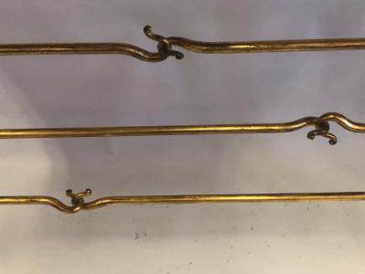 Giovanni Banci Italian Mid Century Modern Neoclassical Gilt Iron Console by Banci for Herm s
