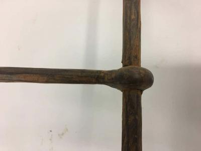 Giovanni Banci Italian Mid Century Modern Neoclassical Iron Console Sofa Table Giovanni Banci
