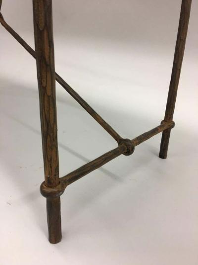 Giovanni Banci Italian Mid Century Modern Neoclassical Iron Console Sofa Table Giovanni Banci