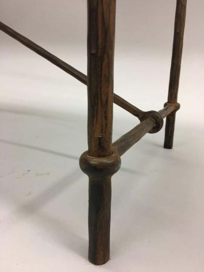 Giovanni Banci Italian Mid Century Modern Neoclassical Iron Console Sofa Table Giovanni Banci