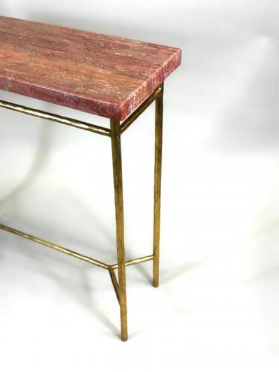 Giovanni Banci Italian Modern Neoclassic Gilt Iron Crystal Consoles Giovanni Banci Hermes
