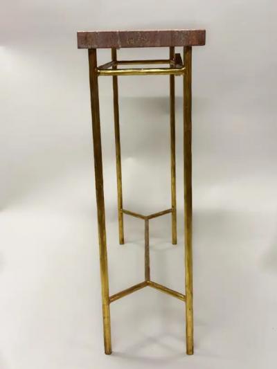 Giovanni Banci Italian Modern Neoclassic Gilt Iron Crystal Consoles Giovanni Banci Hermes