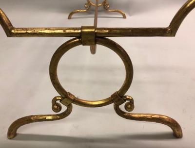 Giovanni Banci Italian Modern Neoclassical Gilt Iron Coffee Table by Giovanni Banci for Herm s