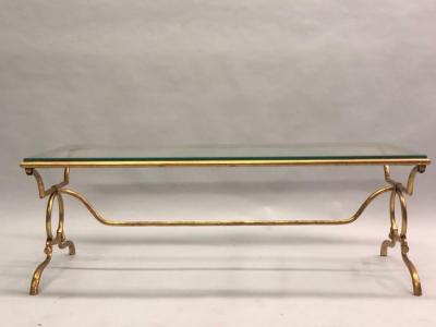 Giovanni Banci Italian Modern Neoclassical Gilt Iron Coffee Table by Giovanni Banci for Herm s