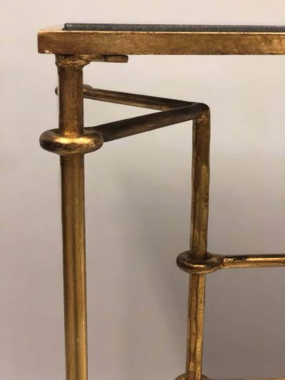 Giovanni Banci Italian Modern Neoclassical Gilt Iron Console by Giovanni Banci for Hermes