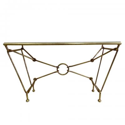 Giovanni Banci Italian Modern Neoclassical Gilt Iron Console by Giovanni Banci for Hermes