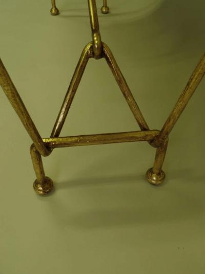 Giovanni Banci Italian Modern Neoclassical Gilt Iron Console by Giovanni Banci for Hermes