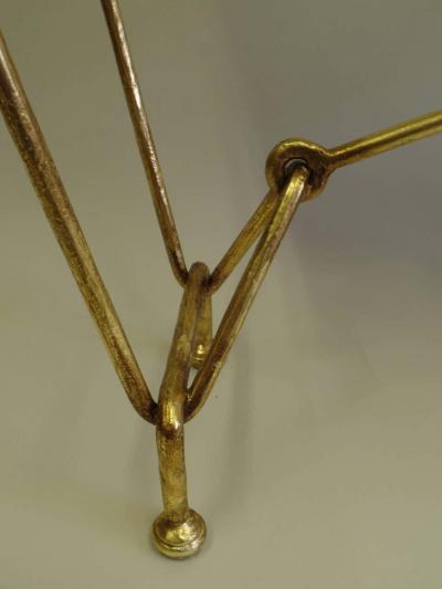 Giovanni Banci Italian Modern Neoclassical Gilt Iron Console by Giovanni Banci for Hermes