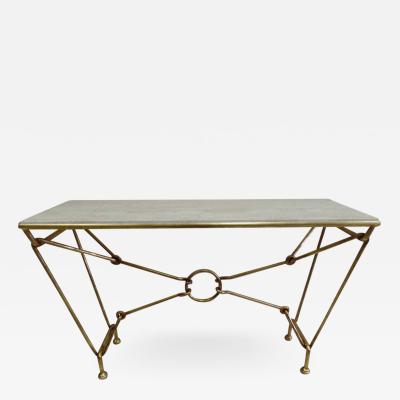 Giovanni Banci Italian Modern Neoclassical Gilt Iron Console by Giovanni Banci for Hermes