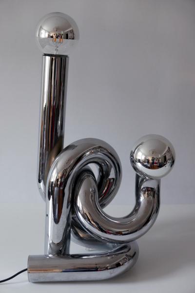 Giovanni Banci Sculptural Table Lamp or Floor Light Bruco by Giovanni Banci 1960s Italy