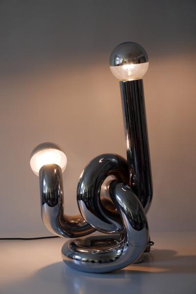 Giovanni Banci Sculptural Table Lamp or Floor Light Bruco by Giovanni Banci 1960s Italy