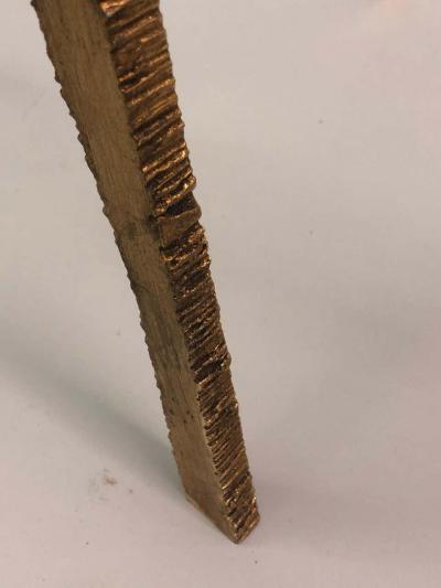 Giovanni Banci Unique Italian Midcentury Gilt Iron Console Sofa Table by Giovanni Banci
