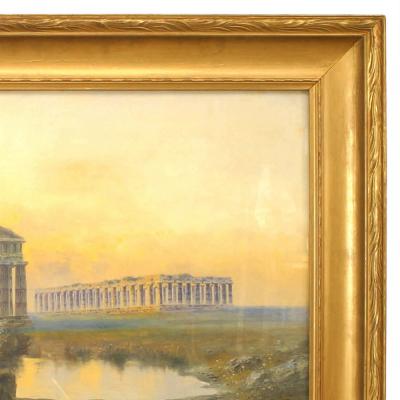 Giovanni Battista Italian Neo Classic Landscape of Roman Ruins