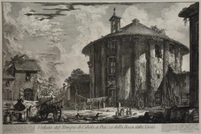 Giovanni Battista Piranesi Ancient Roman Architecture 18th Century Etching by Giovanni Piranesi