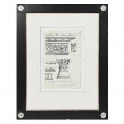 Giovanni Battista Piranesi Set of 8 Antique Giovanni Battista Piranesi Framed Italian Architectural Prints