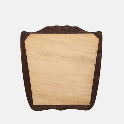 Giovanni Gariboldi Large Brass Etched Glass Mirror by Giovanni Gariboldi