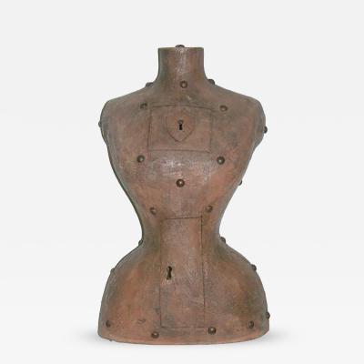 Giovanni Ginestroni Contemporary Italian Plastic Sculpture of a Modern Bust in Brown Terracotta