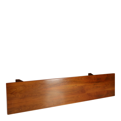 Giovanni Michelucci 1960s Giovanni Michelucci solid walnut 73 Torbecchia bench for Poltranova