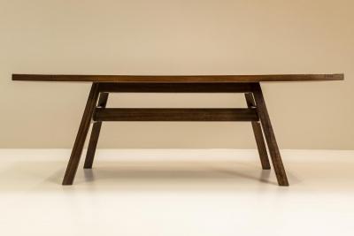 Giovanni Michelucci Giovanni Michelucci Torbecchia Dining Table and Bench in Walnut for Poltronova