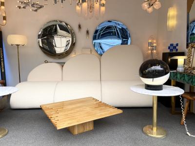 Giovanni Michelucci Mid Century Modern Wood Coffee Table by Giovanni Michelucci Italy 1960s